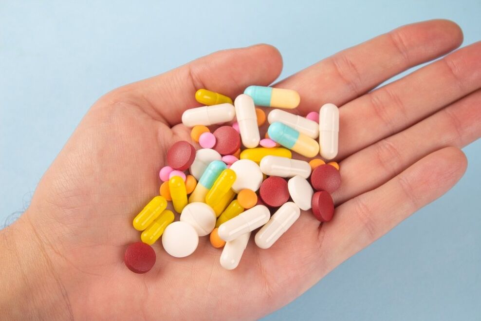 Varios medicamentos utilizados para tratar a inflamación da próstata
