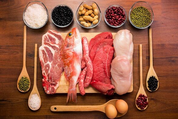 Os produtos de carne e peixe móstranse en prostatite