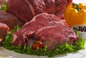 Carne e verduras para a prostatite